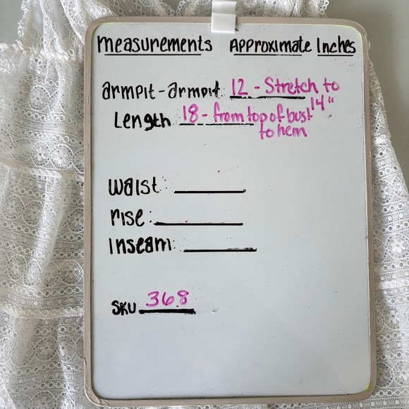 Victoria's Secret Size Medium Lace Cami Lingerie Pajama Top White Pink Bow Bride - Picture 9 of 9